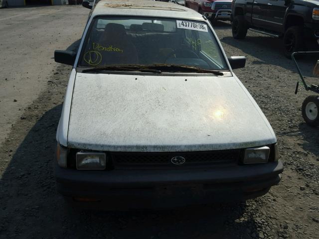 JF1KA72A2KB724869 - 1989 SUBARU JUSTY DL WHITE photo 9