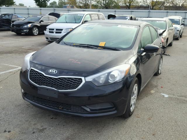 KNAFK4A67G5476030 - 2016 KIA FORTE LX BLACK photo 2