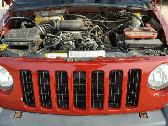 1J4GL38K46W244506 - 2006 JEEP LIBERTY RE RED photo 7