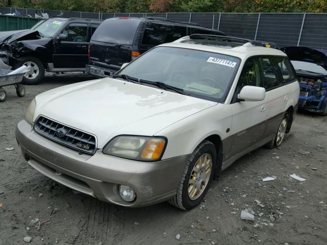 4S3BH806437629695 - 2003 SUBARU LEGACY WHITE photo 2