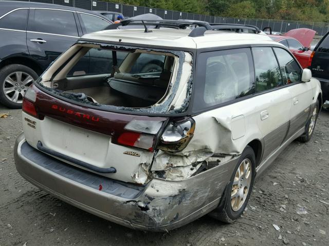 4S3BH806437629695 - 2003 SUBARU LEGACY WHITE photo 4