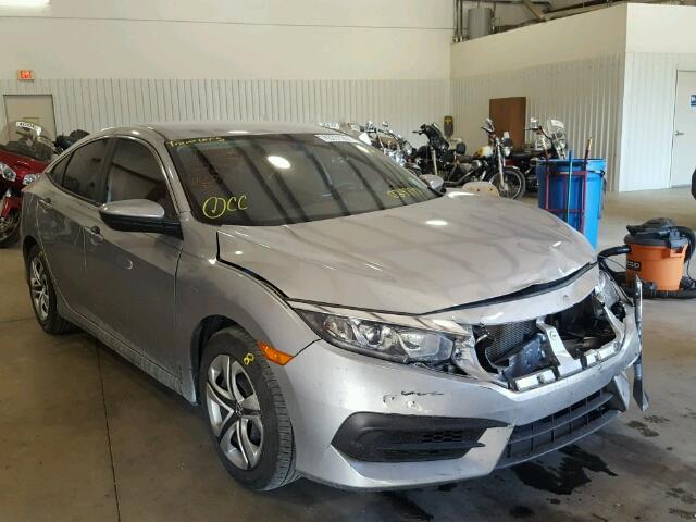 19XFC2F56GE029777 - 2016 HONDA CIVIC LX SILVER photo 1