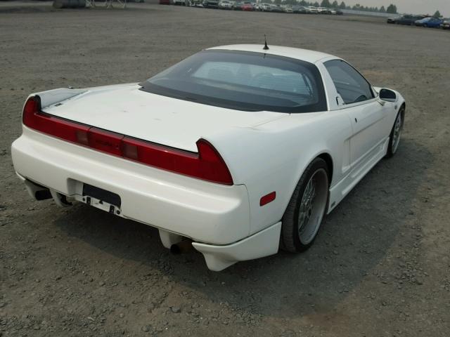 JH4NA1262MT001907 - 1991 ACURA NSX WHITE photo 4