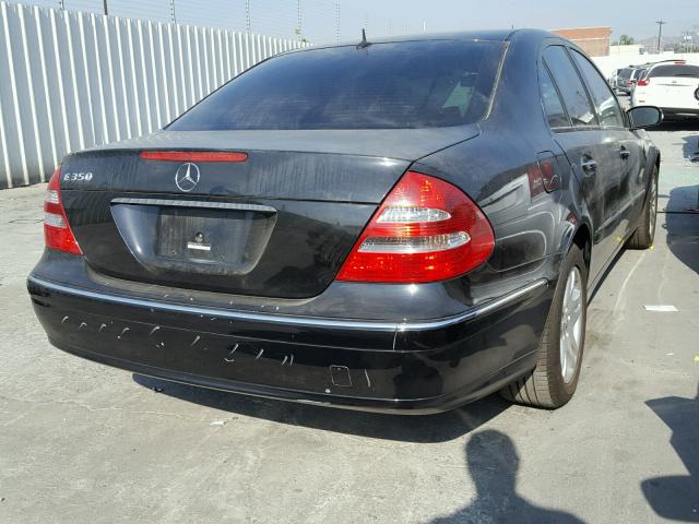 WDBUF56J06A785473 - 2006 MERCEDES-BENZ E 350 BLACK photo 4