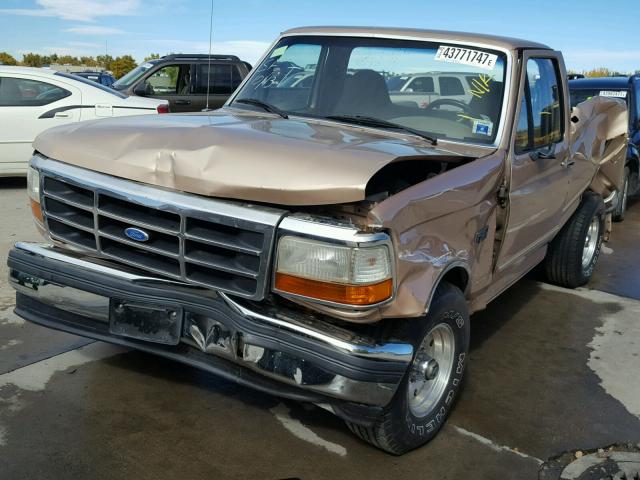 1FTEF14N7TLB35656 - 1996 FORD F150 GOLD photo 2