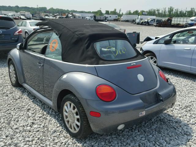 3VWCM31Y95M310818 - 2005 VOLKSWAGEN NEW BEETLE 灰色 照片 3