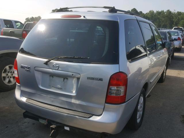 JM3LW28Y010185094 - 2001 MAZDA MPV WAGON SILVER photo 4