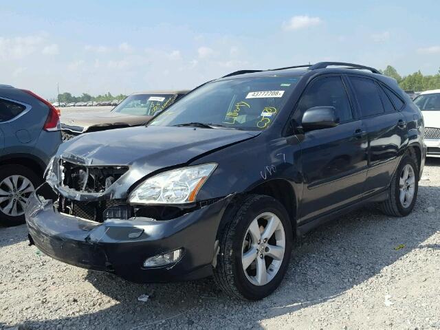 2T2GK31U87C003381 - 2007 LEXUS RX350 CHARCOAL photo 2