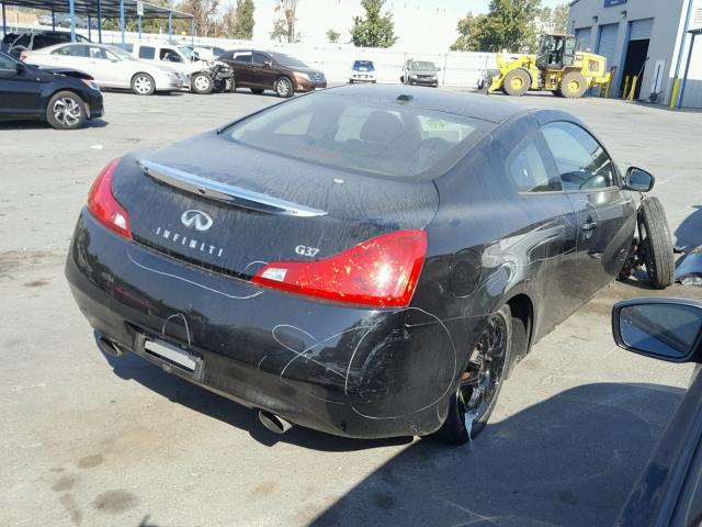 JNKCV64E28M116679 - 2008 INFINITI G37 BASE BLACK photo 4