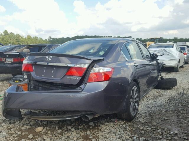 1HGCR2F58EA140415 - 2014 HONDA ACCORD GRAY photo 4