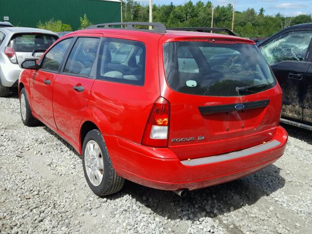 1FAFP36N67W163209 - 2007 FORD FOCUS ZXW RED photo 3