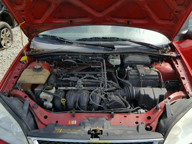 1FAFP36N67W163209 - 2007 FORD FOCUS ZXW RED photo 7