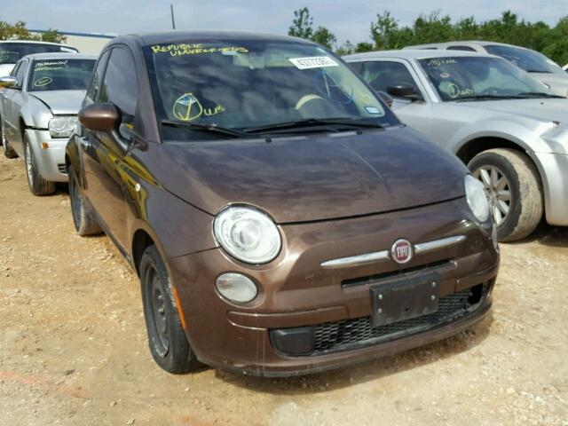 3C3CFFAR0CT349022 - 2012 FIAT 500 BROWN photo 1