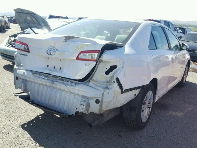 4T1BF1FK5CU520824 - 2012 TOYOTA CAMRY BASE WHITE photo 4