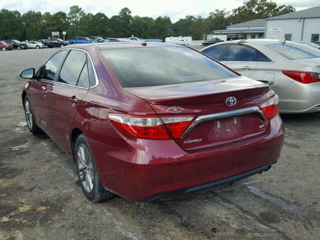 4T1BF1FK6GU602194 - 2016 TOYOTA CAMRY LE MAROON photo 3