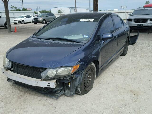 1HGFA16266L075879 - 2006 HONDA CIVIC DX BLUE photo 2