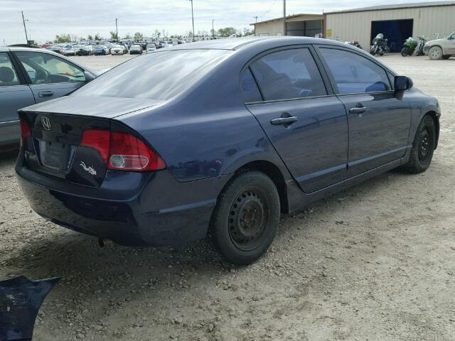 1HGFA16266L075879 - 2006 HONDA CIVIC DX BLUE photo 4