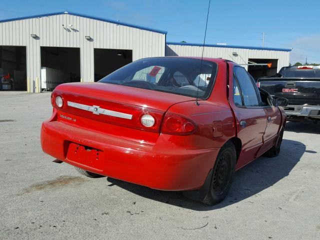 1G1JF52F237255223 - 2003 CHEVROLET CAVALIER RED photo 4