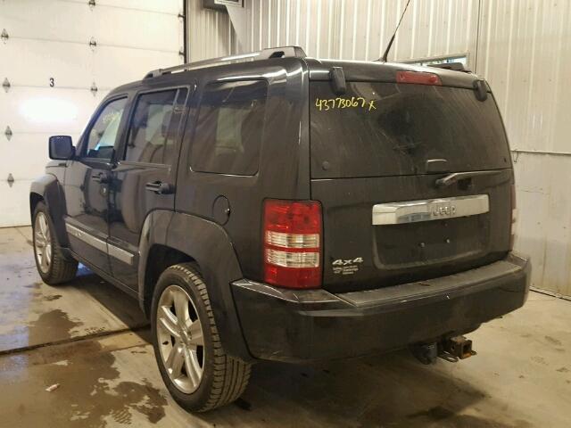 1J4PN2GK6BW543625 - 2011 JEEP LIBERTY BLACK photo 3