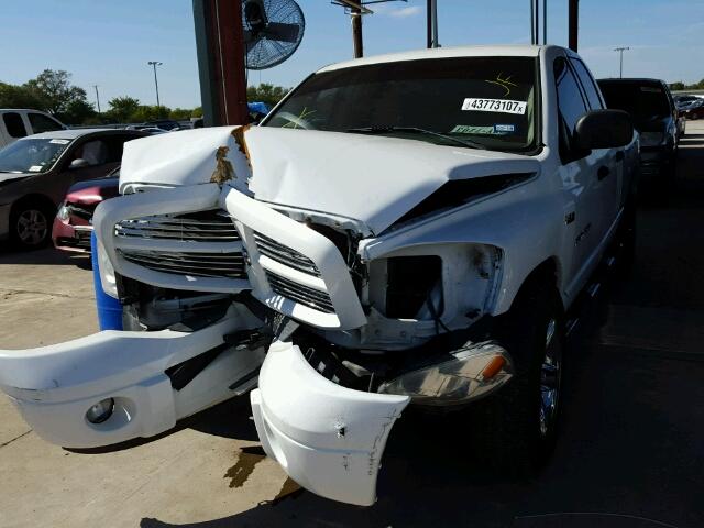 1D7HA18257J632692 - 2007 DODGE RAM 1500 S WHITE photo 2