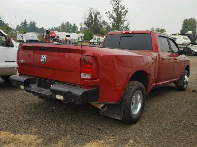 3D73M4CL8AG160483 - 2010 DODGE RAM 3500 MAROON photo 4