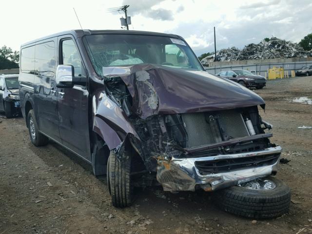 5BZAF0AAXDN202816 - 2013 NISSAN NV 3500 MAROON photo 9