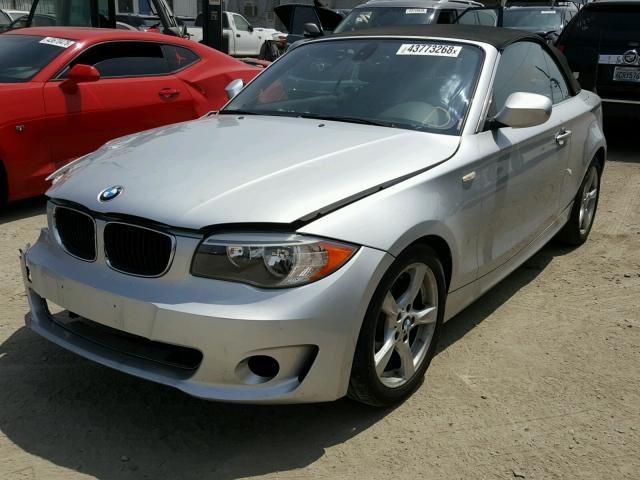 WBAUN1C51DVR01254 - 2013 BMW 128 I SILVER photo 2