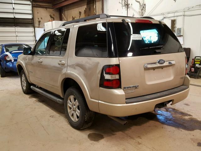 1FMEU73817UB59905 - 2007 FORD EXPLORER X TAN photo 3