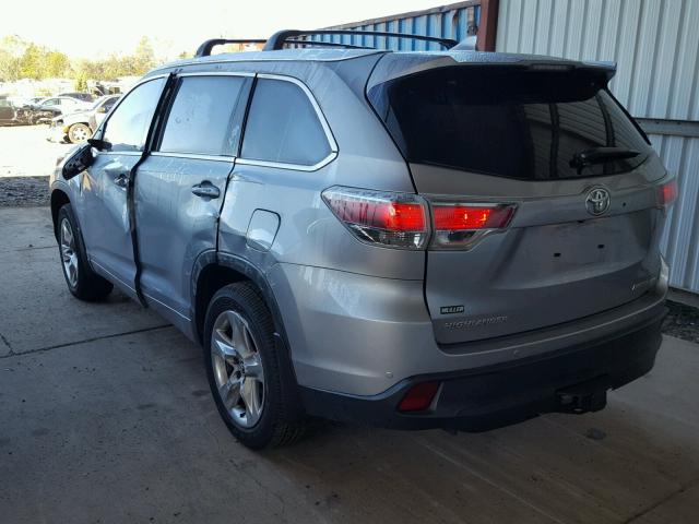 5TDDKRFH5GS233117 - 2016 TOYOTA HIGHLANDER GRAY photo 3