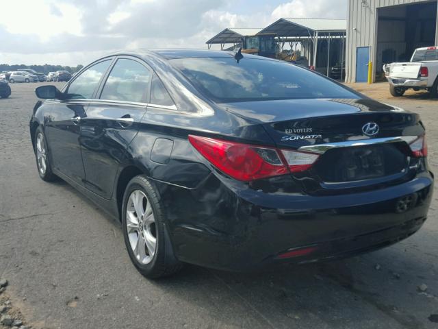 5NPEC4AC4DH580360 - 2013 HYUNDAI SONATA SE BLACK photo 3