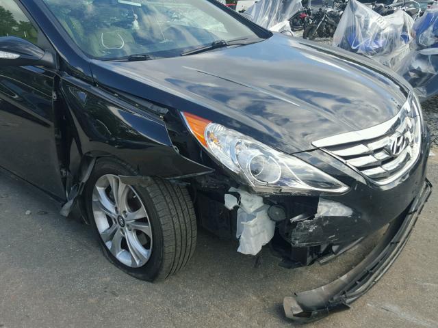 5NPEC4AC4DH580360 - 2013 HYUNDAI SONATA SE BLACK photo 9