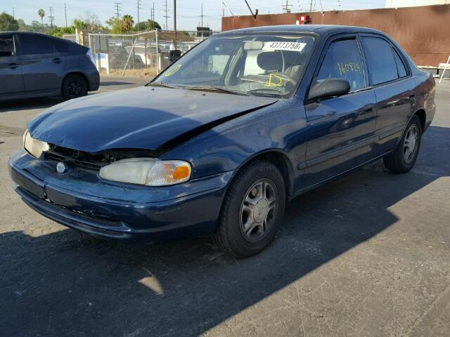 1Y1SK5281YZ434823 - 2000 CHEVROLET GEO PRIZM 蓝色 照片 2