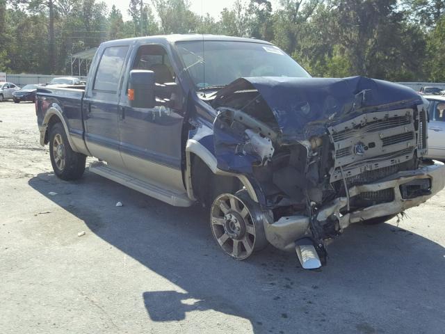 1FTSW21R28EB56636 - 2008 FORD F250 BLUE photo 1