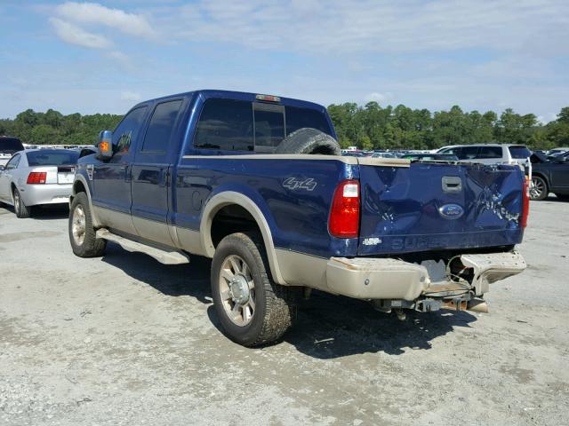 1FTSW21R28EB56636 - 2008 FORD F250 BLUE photo 3