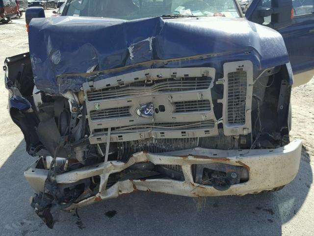 1FTSW21R28EB56636 - 2008 FORD F250 BLUE photo 7