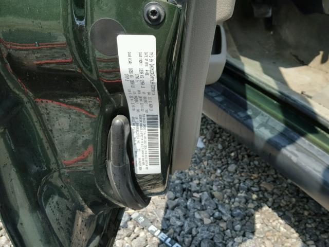 1J8HH48K06C297814 - 2006 JEEP COMMANDER GREEN photo 10