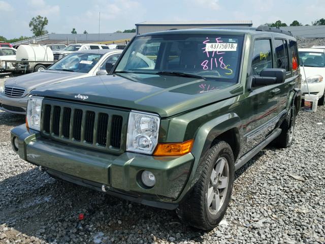 1J8HH48K06C297814 - 2006 JEEP COMMANDER GREEN photo 2