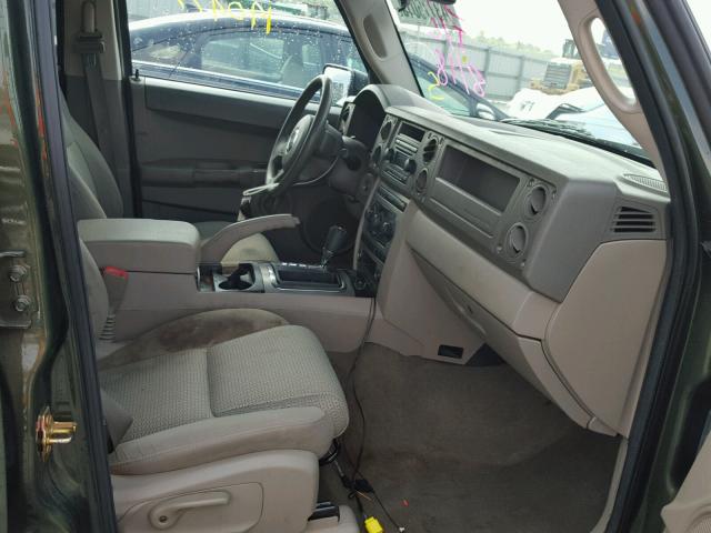 1J8HH48K06C297814 - 2006 JEEP COMMANDER GREEN photo 5