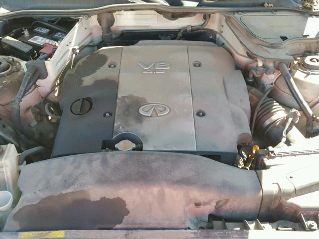 JNRBS08W64X401819 - 2004 INFINITI FX45 WHITE photo 7