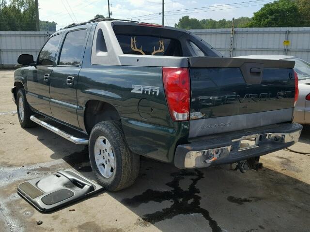 3GNEC12T94G287079 - 2004 CHEVROLET AVALANCHE GREEN photo 3