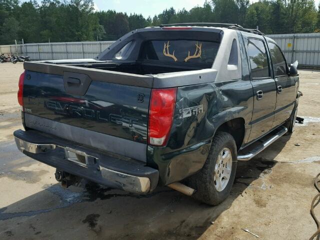 3GNEC12T94G287079 - 2004 CHEVROLET AVALANCHE GREEN photo 4