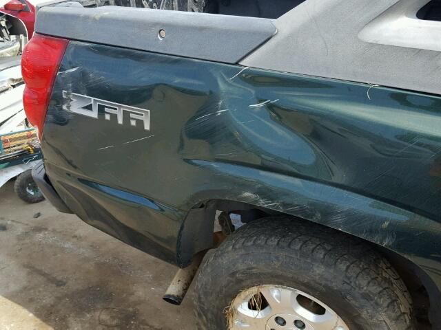 3GNEC12T94G287079 - 2004 CHEVROLET AVALANCHE 绿色 照片 9