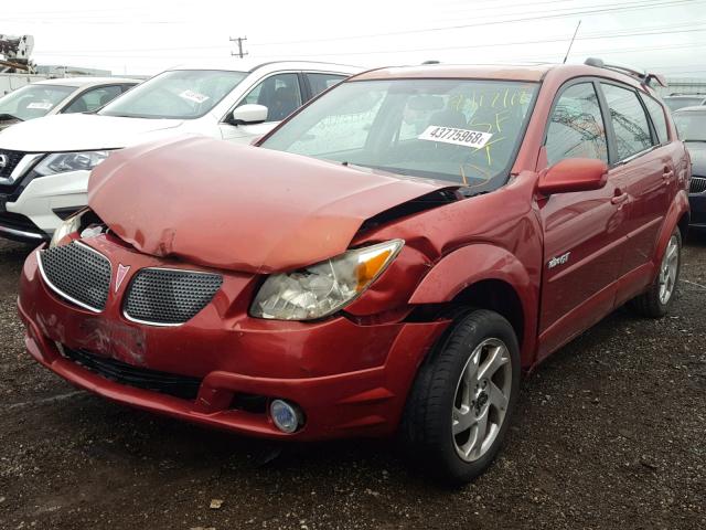 5Y2SN63L05Z427975 - 2005 PONTIAC VIBE GT RED photo 2