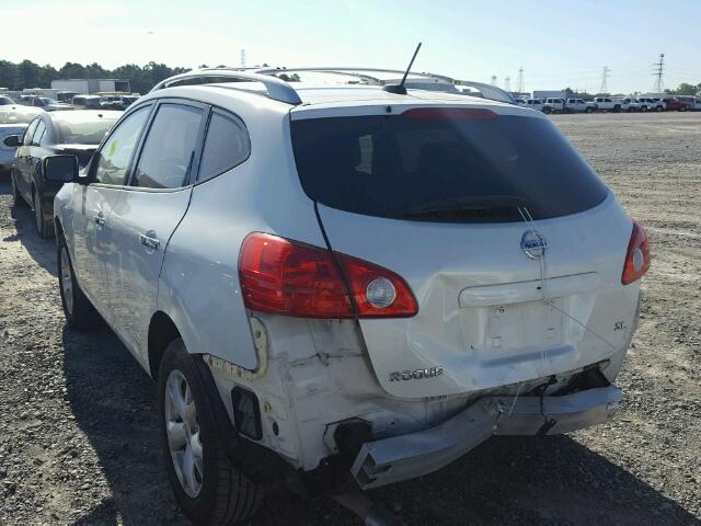 JN8AS5MT6AW005917 - 2010 NISSAN ROGUE S WHITE photo 3