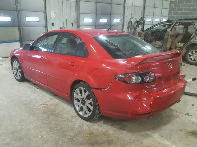 1YVHP84D165M04263 - 2006 MAZDA 6 S RED photo 3