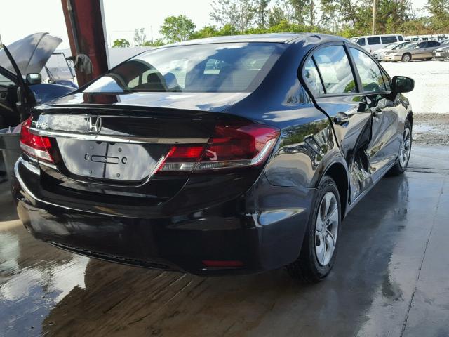 19XFB2F50EE035140 - 2014 HONDA CIVIC LX BLACK photo 4