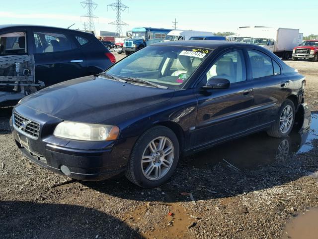 YV1RH592862510198 - 2006 VOLVO S60 BLACK photo 2