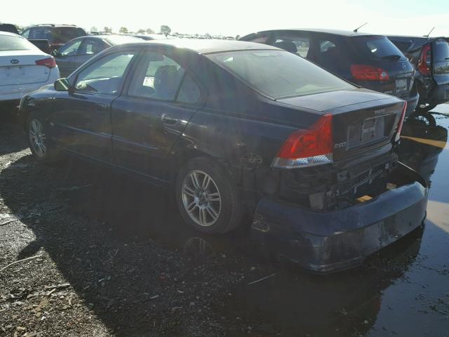 YV1RH592862510198 - 2006 VOLVO S60 BLACK photo 3