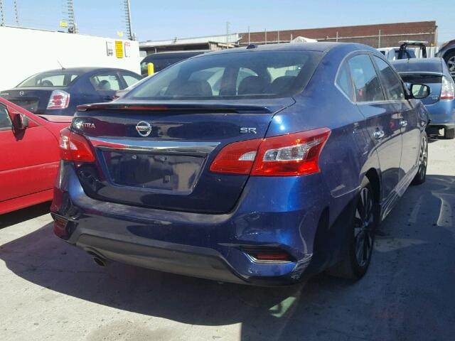 3N1AB7APXGY282606 - 2016 NISSAN SENTRA S BLUE photo 4