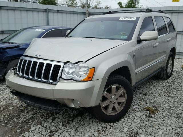 1J8HR58N88C220818 - 2008 JEEP GRAND CHER TAN photo 2